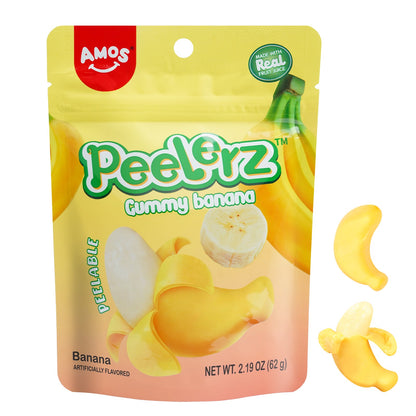 AMOS Peelerz Peelers Gummy  Orange Peelable Fruit Candy