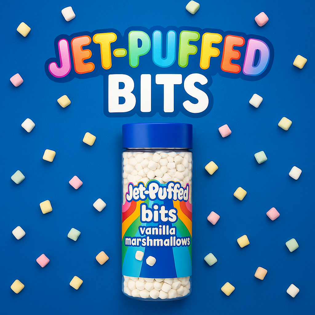 Jet-Puffed Bits – Mini Malvaviscos de Vainilla