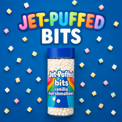Jet-Puffed Bits – Mini Malvaviscos de Vainilla